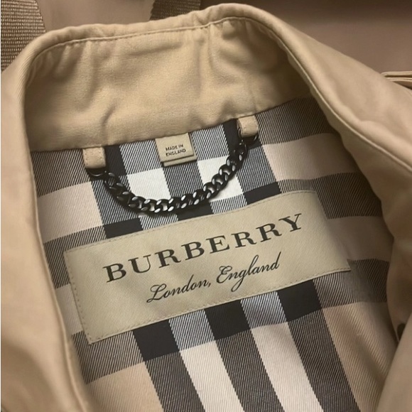 Burberry Cotton Trench Coat with dust bag - Picture 5 of 7